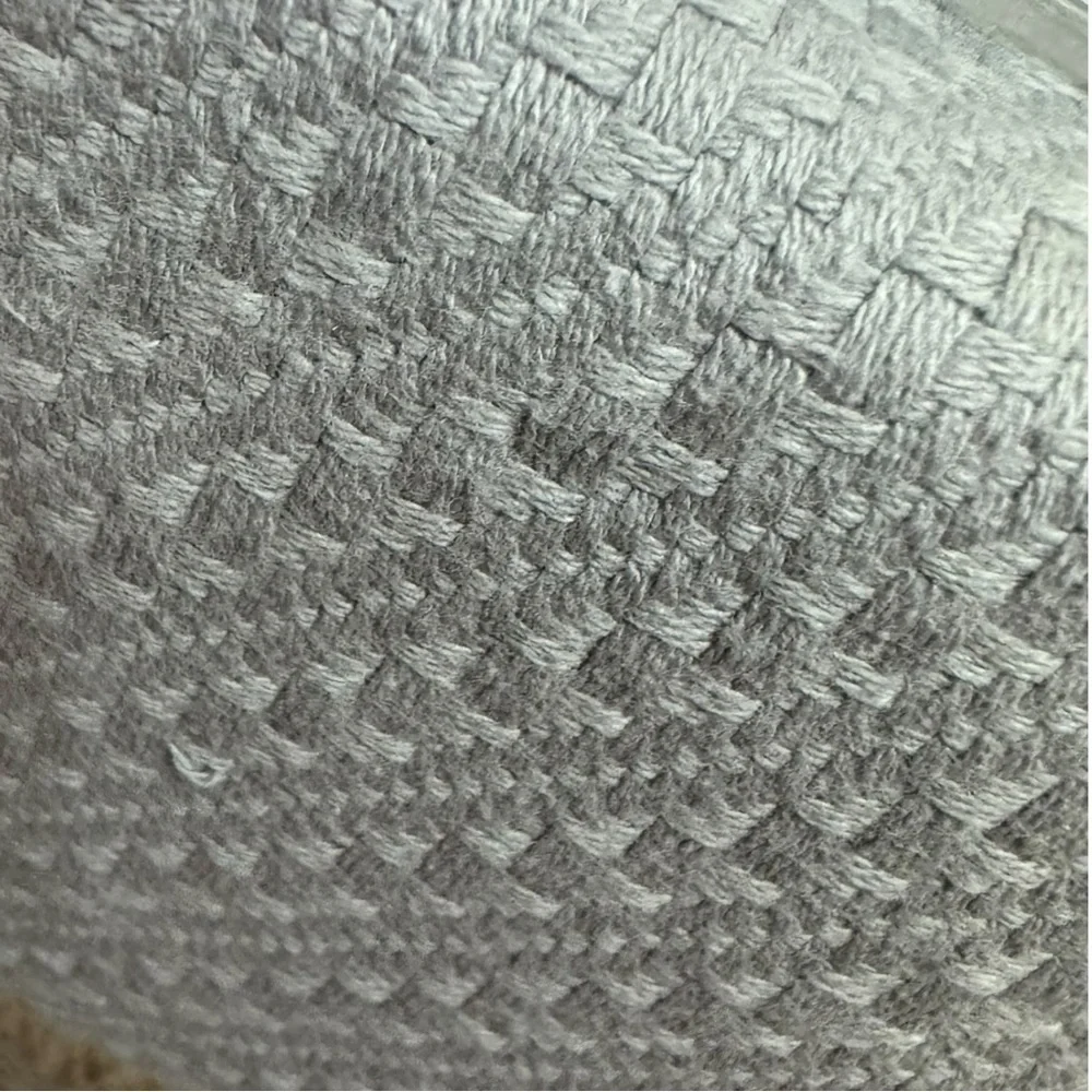 Madison Park Light Gray Cotton Full/Queen Blanket